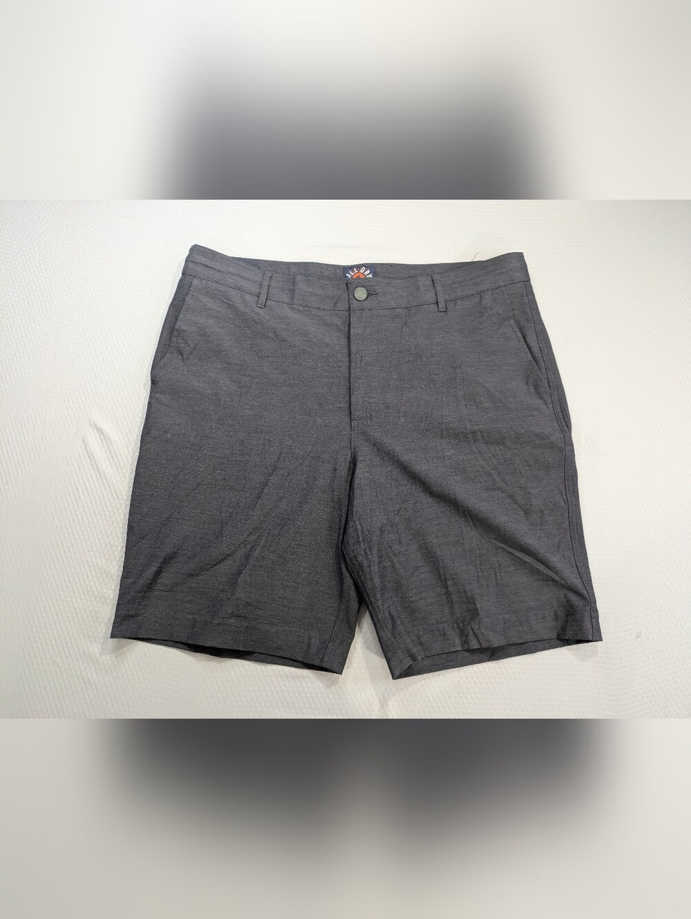 Faherty Shorts Mens 36 Gray All Day Hybrid Quick Dry Stretch Drawstring MSC0013